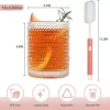 Embossed Clear Water Tumbler