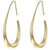 Gelanmeng teardrop hoop earrings