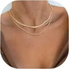 Herringbone Necklace Gold Chain