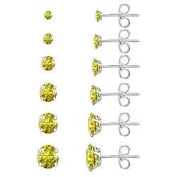 Wssxc Zirconia Stud Earrings